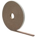 M-D 0 Foam Tape, 12 in W, 17 ft L, 14 in Thick, PVC, Brown 2816